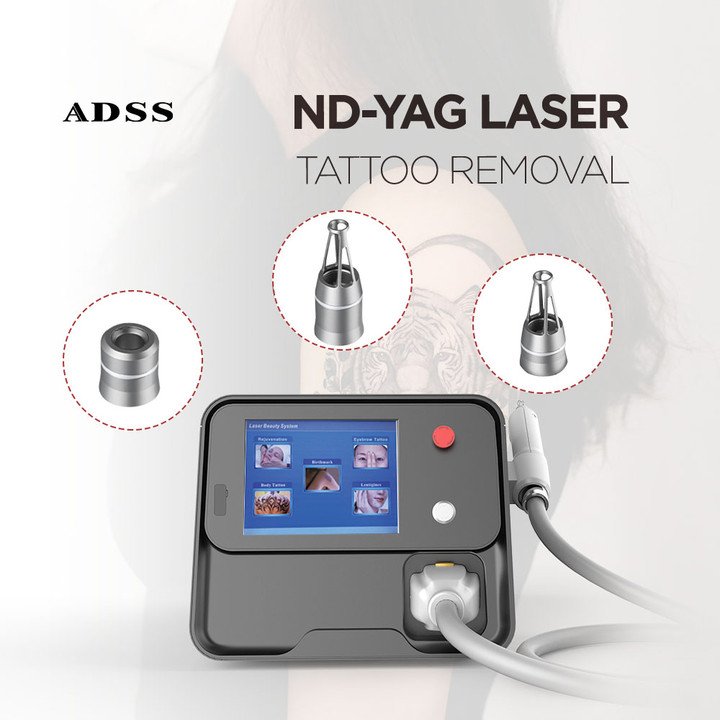 ADSS portable ndyag 1064nm 532nm Promotion price tattoo removal machine from factory