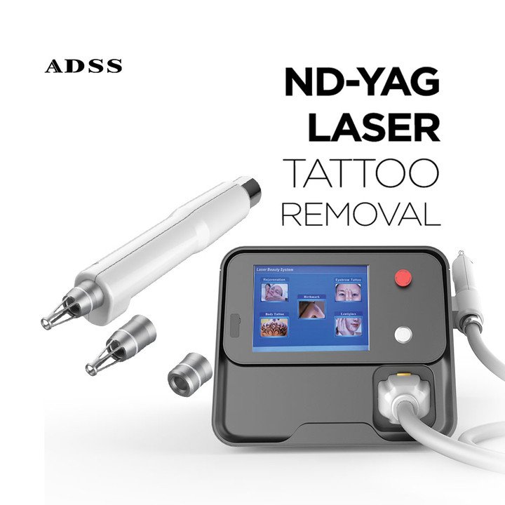 ADSS portable ndyag 1064nm 532nm Promotion price tattoo removal machine from factory