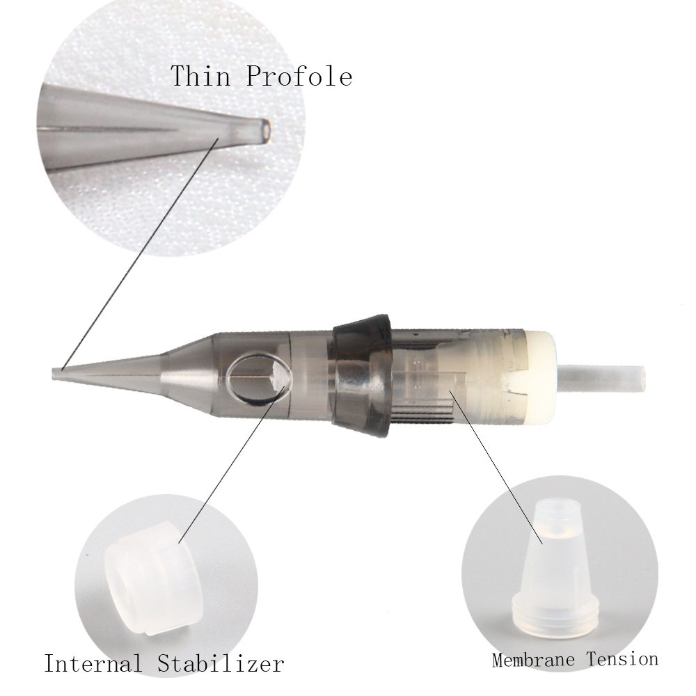 10pcs/box Professional tattoo needles thin tip 1RL 0.15mm tattoo cartridge needle wholesale permanent makeup scalp needle