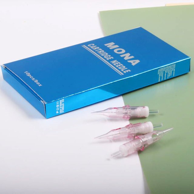 10pcs/box Professional tattoo needles thin tip 1RL 0.15mm tattoo cartridge needle wholesale permanent makeup scalp needle