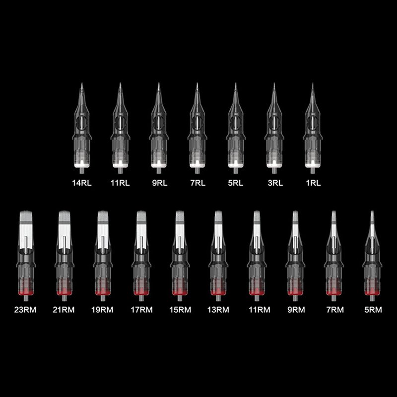 OEM RM RS RL M1 Series Tattoo Cartridge Needle 100% E.O. GAS Sterilized Safety For permanent makeup tattoo Machines