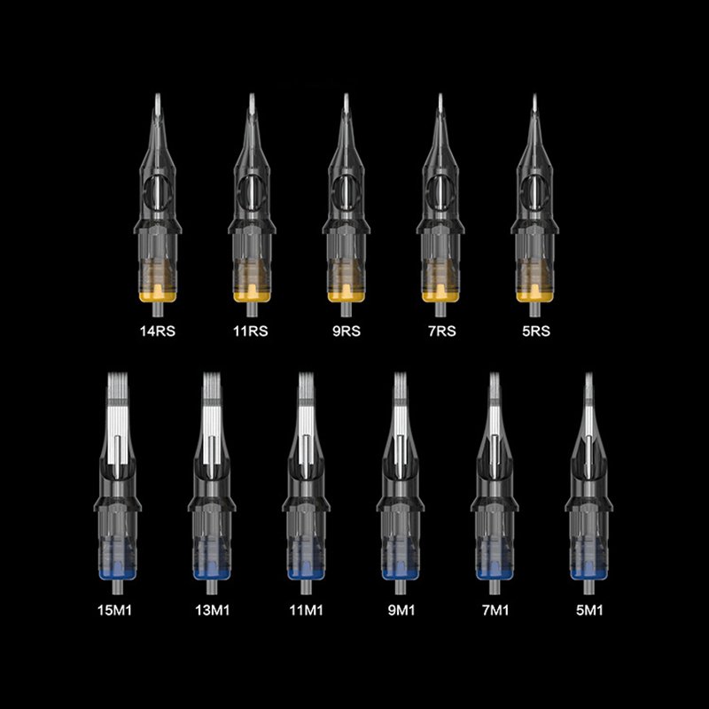 OEM RM RS RL M1 Series Tattoo Cartridge Needle 100% E.O. GAS Sterilized Safety For permanent makeup tattoo Machines