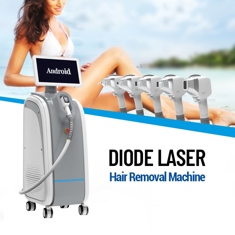 New 808nm Diode Laser Hair Removal Machine 755 808 1064 Alexandrite Laser 808nm Diode Laser Hair Removal Machine for Salon