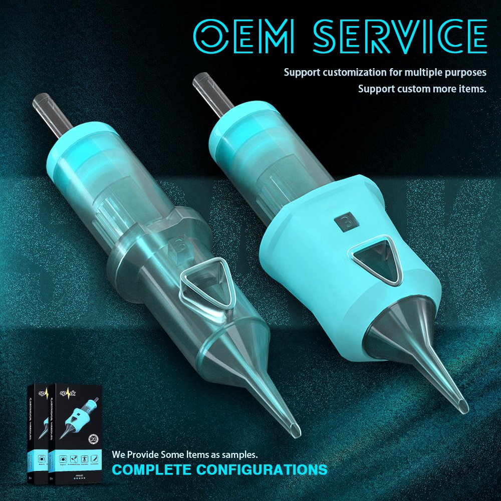 Spark Tattoo Cartridge Needles 20pcs Professional Disposable Permanent Makeup Cartridges For Tattoo Machine Pen