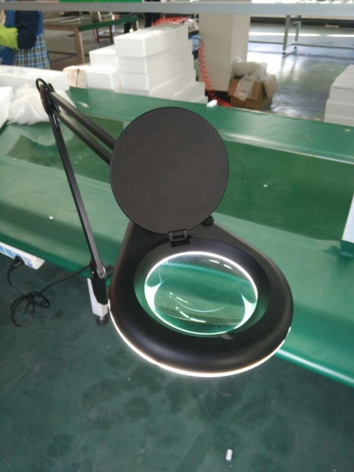 desk clamp 8066d2-4c Adjustable Beauty Magnifier Lash Lamp Facial Tattoo Eyebrow Magnifying Lamp