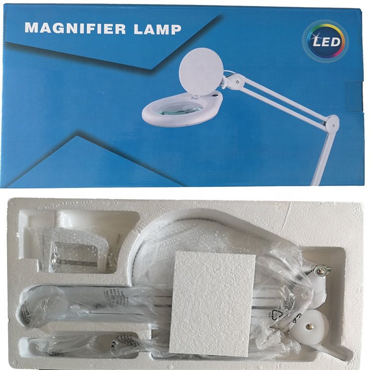 desk clamp 8066d2-4c Adjustable Beauty Magnifier Lash Lamp Facial Tattoo Eyebrow Magnifying Lamp