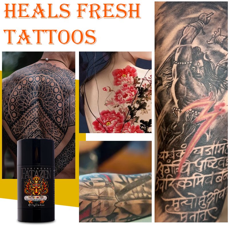 FATAZEN Long Lasting Art Tattoo Care Products Moisturizing Painless Tattoo Care Ointment OEM Repairing Aftercare Tattoo Balm