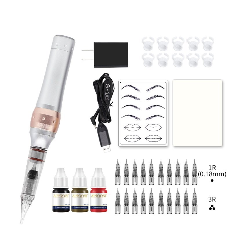tattoo machine full complete set Eyebrow PMU Gun Professional Supplies Beginner