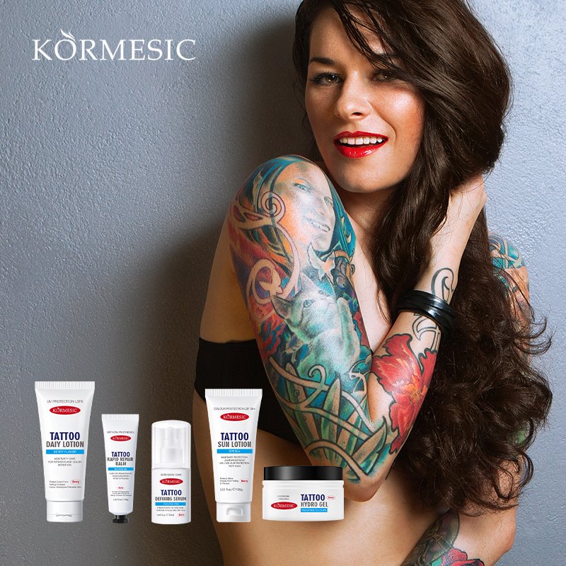 KORMESIC Tattoo Custom Vegan Brightening Deep Cleansing Smoothing Tattoo Skin After Care Tattoos Aftercare