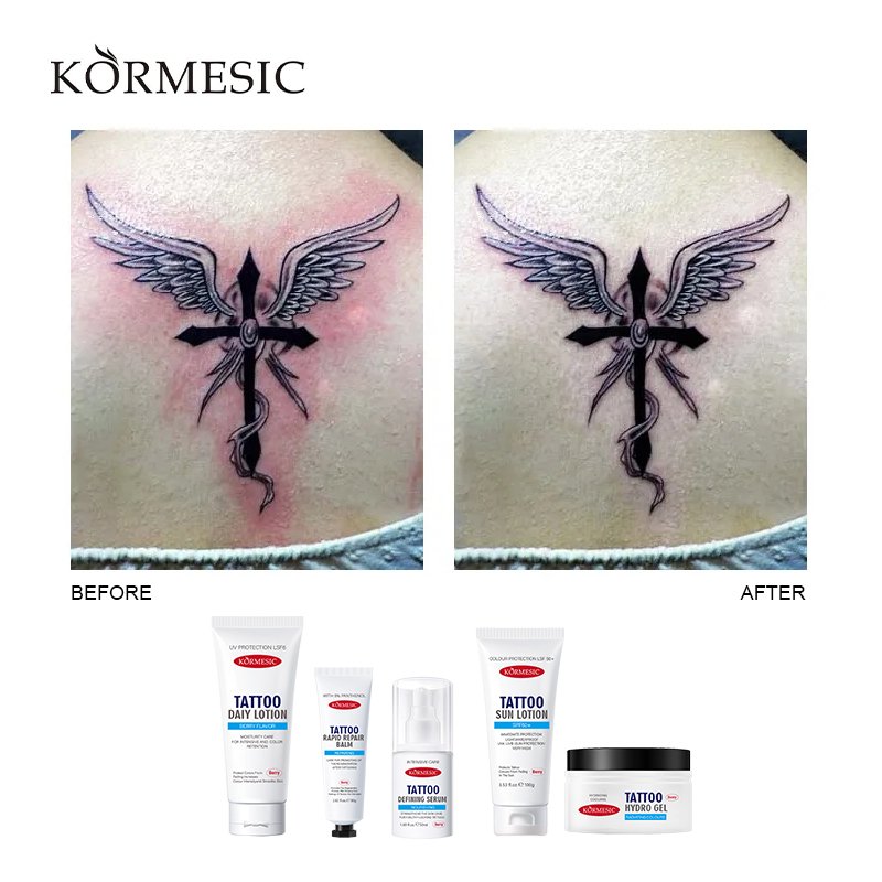 KORMESIC Tattoo Custom Vegan Brightening Deep Cleansing Smoothing Tattoo Skin After Care Tattoos Aftercare