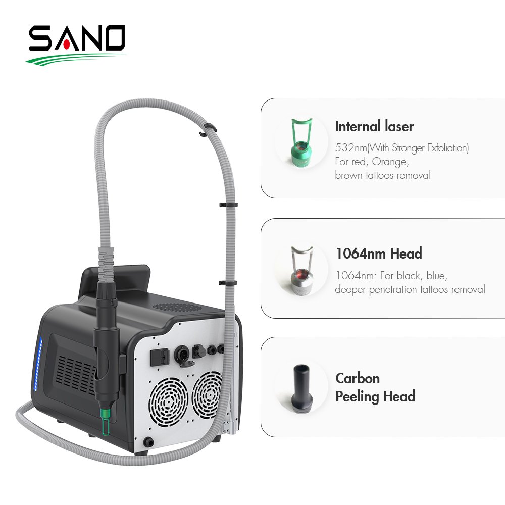 Mini Pico Laser Machine Tattoo Removal Portable Picosecond Q-switch Nd Yag Laser Equipment