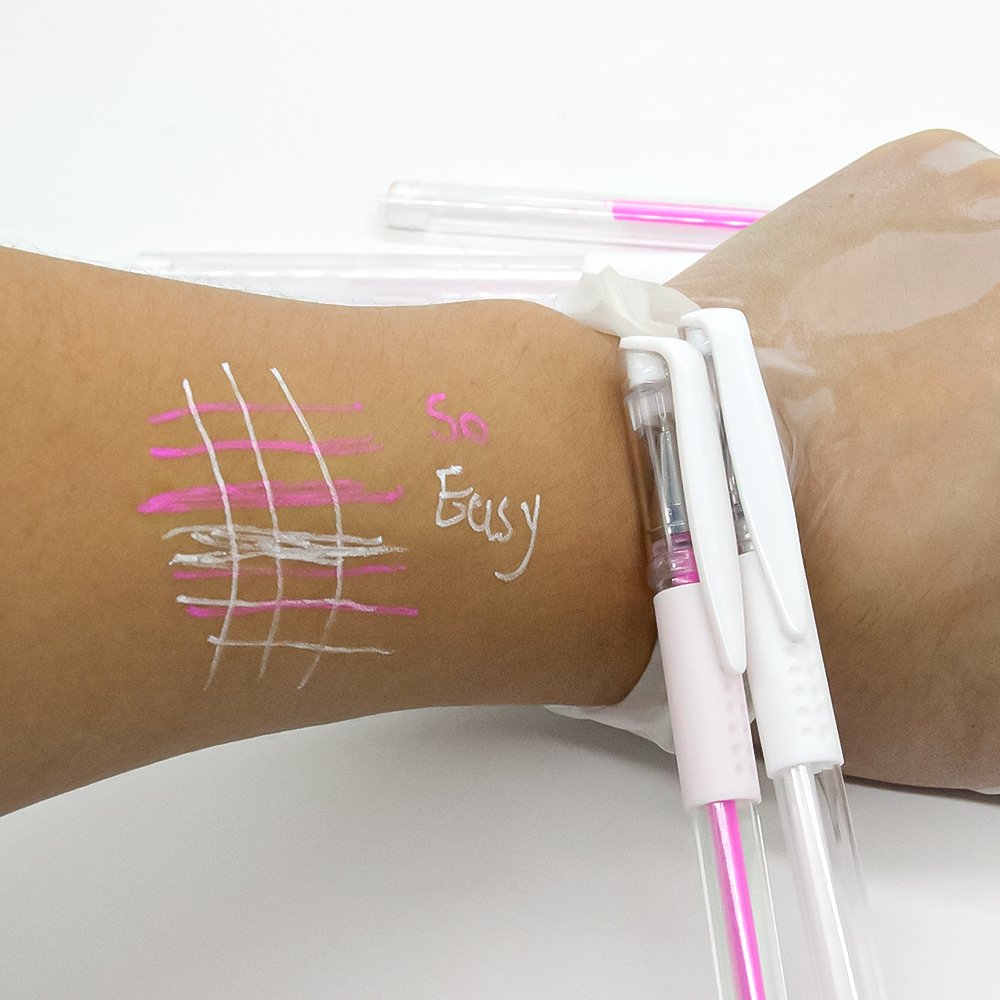 OEM Safe Permanent Makeup Position Skin Marker Pen Pink White Gel Eyebrow Brow Mapping Pen with Map for Microblading
