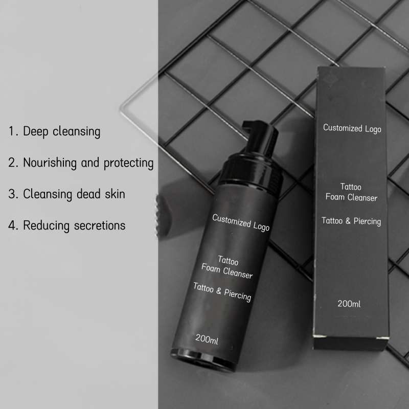 Free Logo Tattoo Foam Cleanser Aftercare Moisturizing Soap For Tattoo Shop