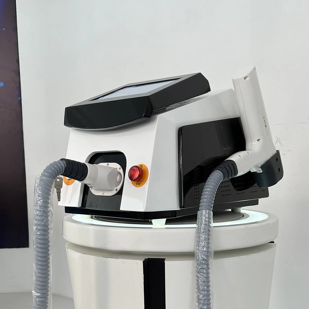 Professional Portable Q Switched Nd Yag Laser Lentigines Freckle Removal Facial Beauty Machine For Spot Removal