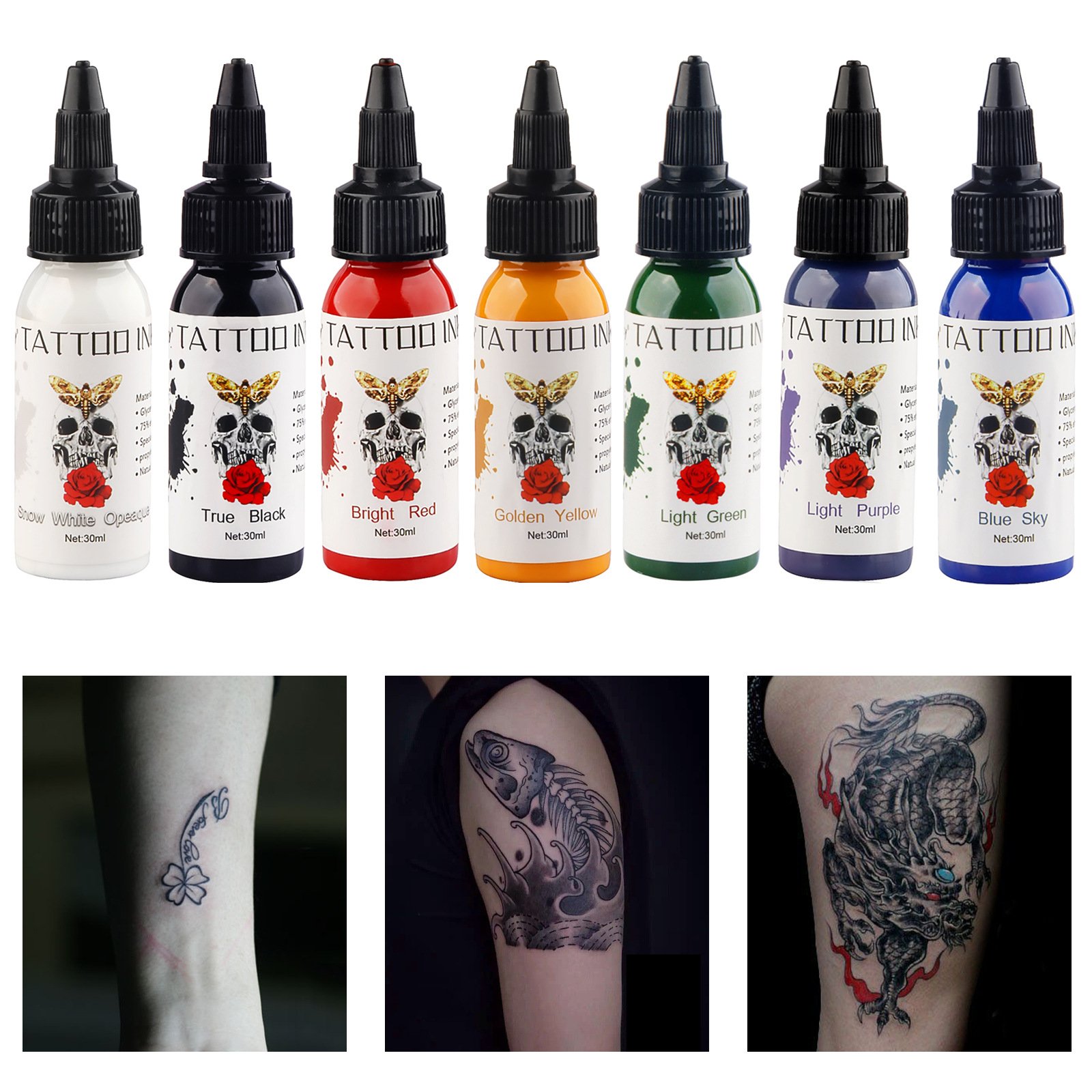 Cross-border sales 30ML Tattoo Color Ink set Tattoo pigment Tattoo Color Practice Color