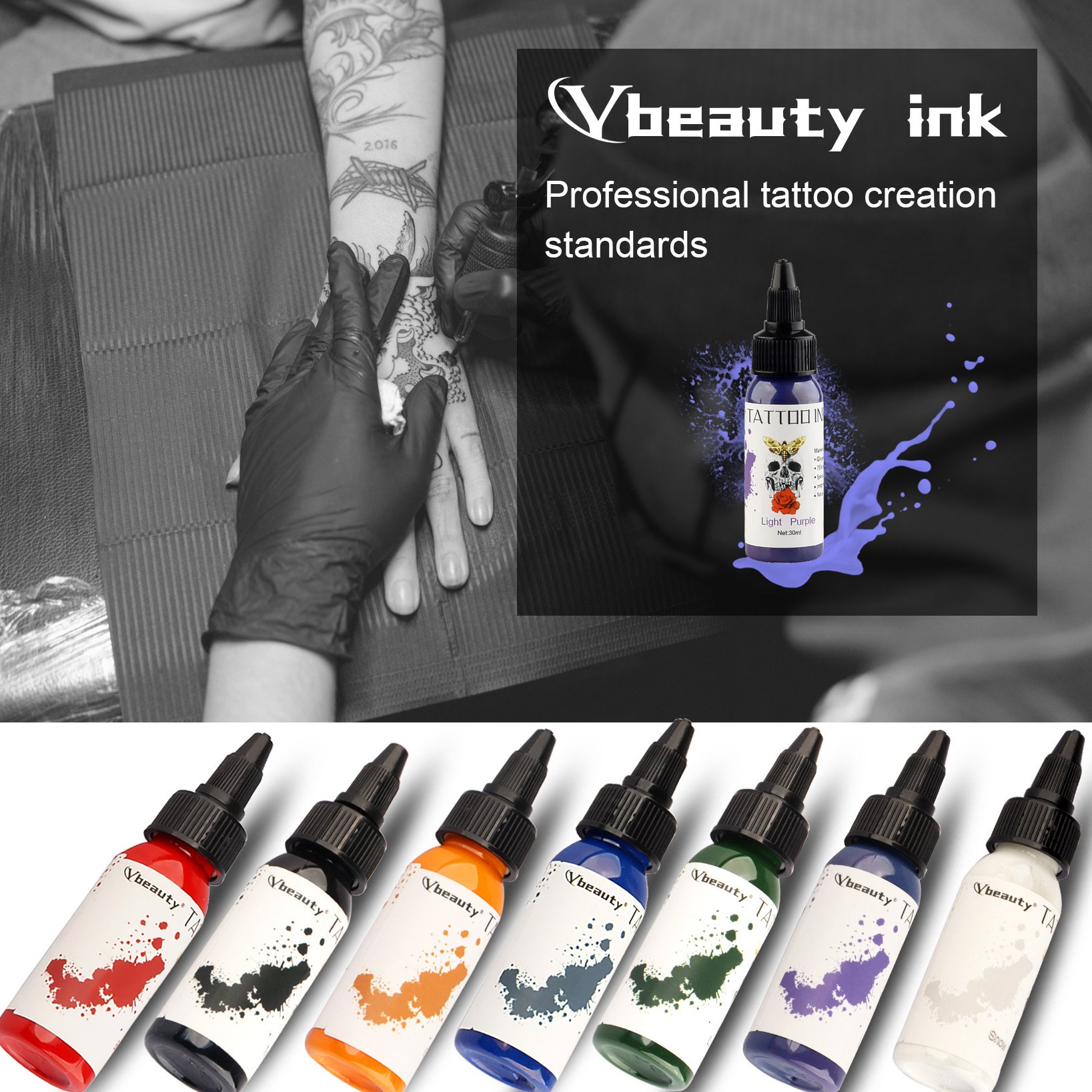 Cross-border sales 30ML Tattoo Color Ink set Tattoo pigment Tattoo Color Practice Color
