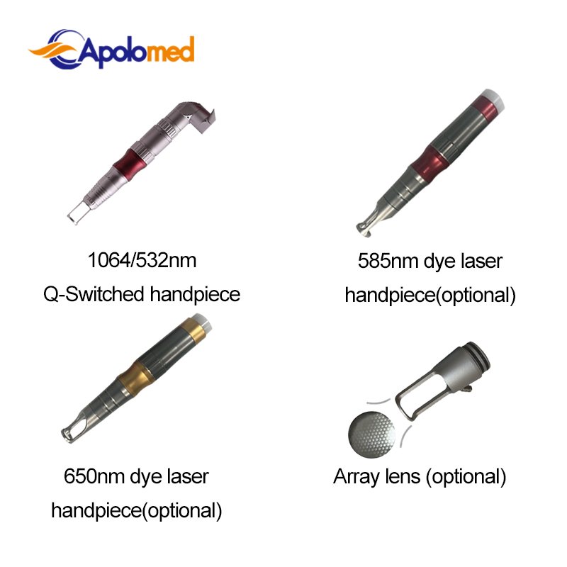 Apolomed Medical CE Q Switch pico laser Tattoo Remover ND YAG Laser Device