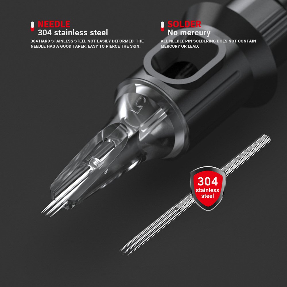 Universal Sterile Disposable Nano Microshading Permanent Makeup Micro Eyebrow Kwadron PMU Tattoo Cartridge Needle for Digital