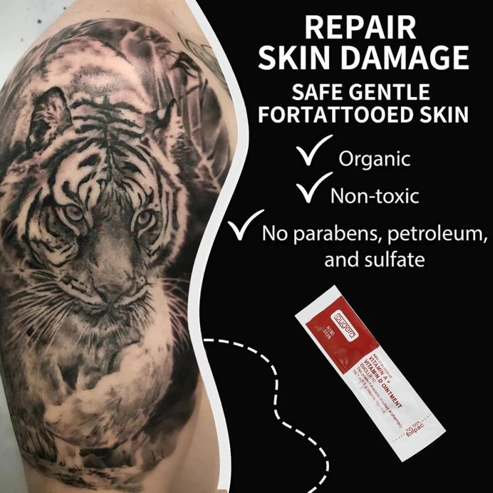 Hadiyah Fougera Tattoo Aftercare Cream Vitamin Ointment Eyebrow Lips Permanent Markup Repair 100pcs/ Bag
