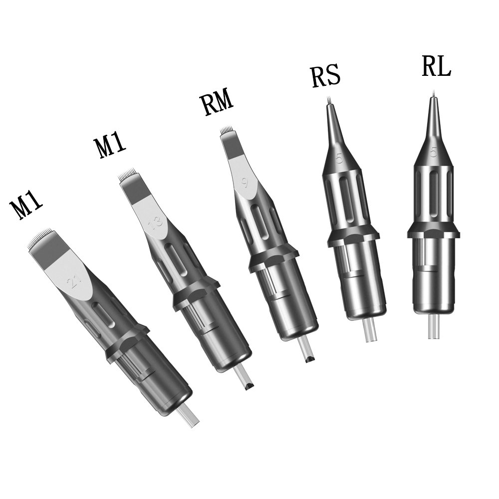 XNET 10pcs/box Disposable 1RL 3RL 5RL 7RL 5RS RM Tattoo Needle 0.35mm Round Liner Shader Curved Magnum Tattoo Cartridges Needles