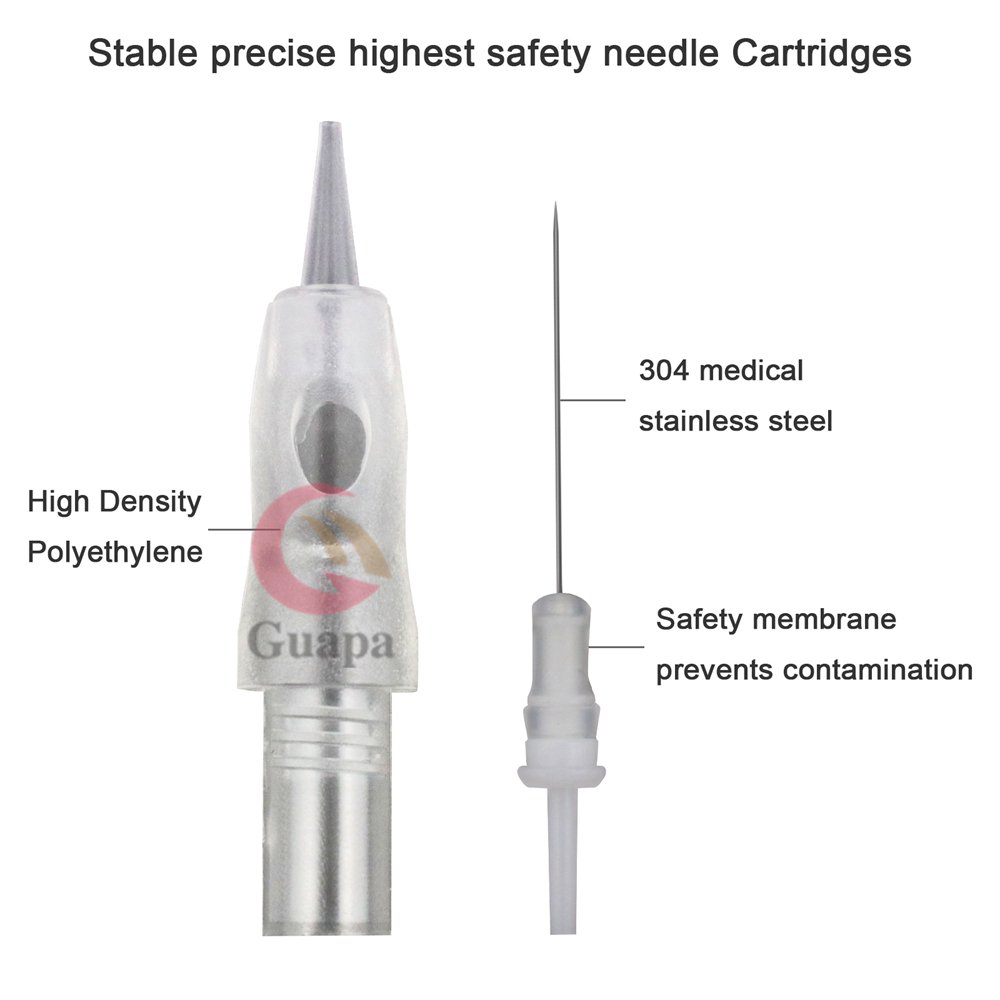 High Quality Anti Backflow Permanent Makeup Needle Cartridges with Safety Membrane Sterilized Disposable Tattoo Needles