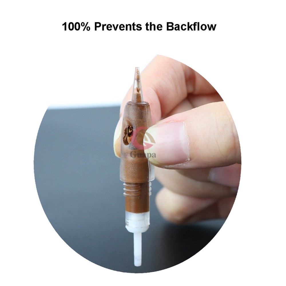 High Quality Anti Backflow Permanent Makeup Needle Cartridges with Safety Membrane Sterilized Disposable Tattoo Needles