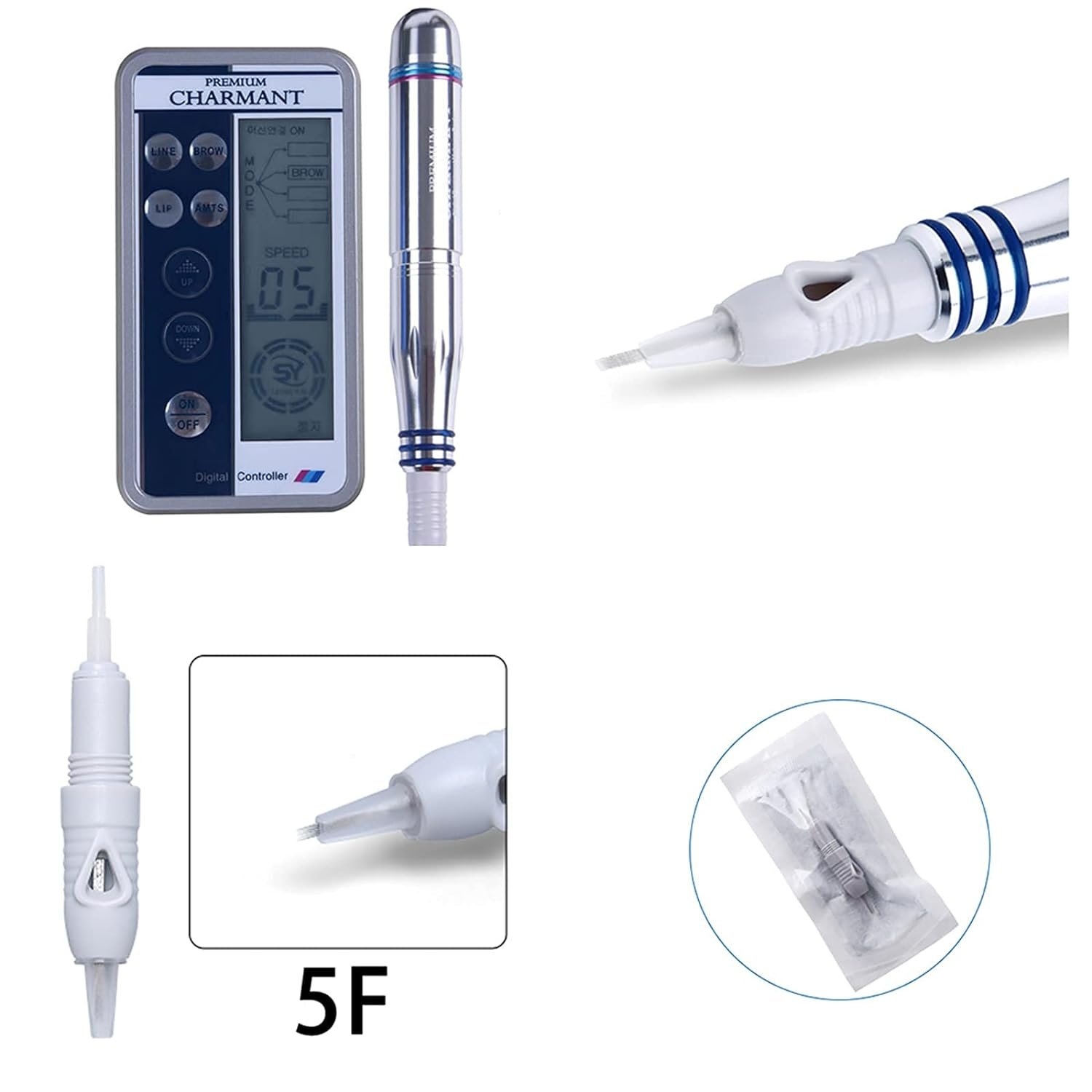 Disposable Cartridge Microblading Needles For Permanent Makeup Tattoo Machine for Eyebrow, Eyeliner Lips