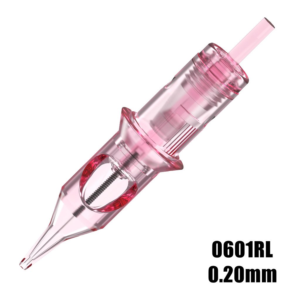 Wholesale disposable Sterilized Needles Professional Medical pink Cartridge tattoo Needle For Permanent Makeup Tattoo Machine