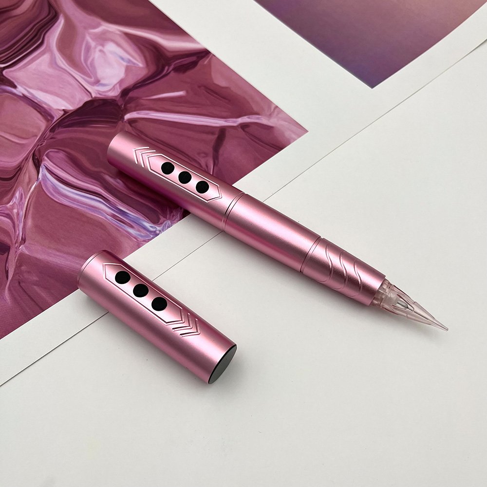 Wireless Permanent Makeup Tattoo Kit PMU Universal Cartridge Needles 2 Battery Microblading Machine for Ombre Powder Brows
