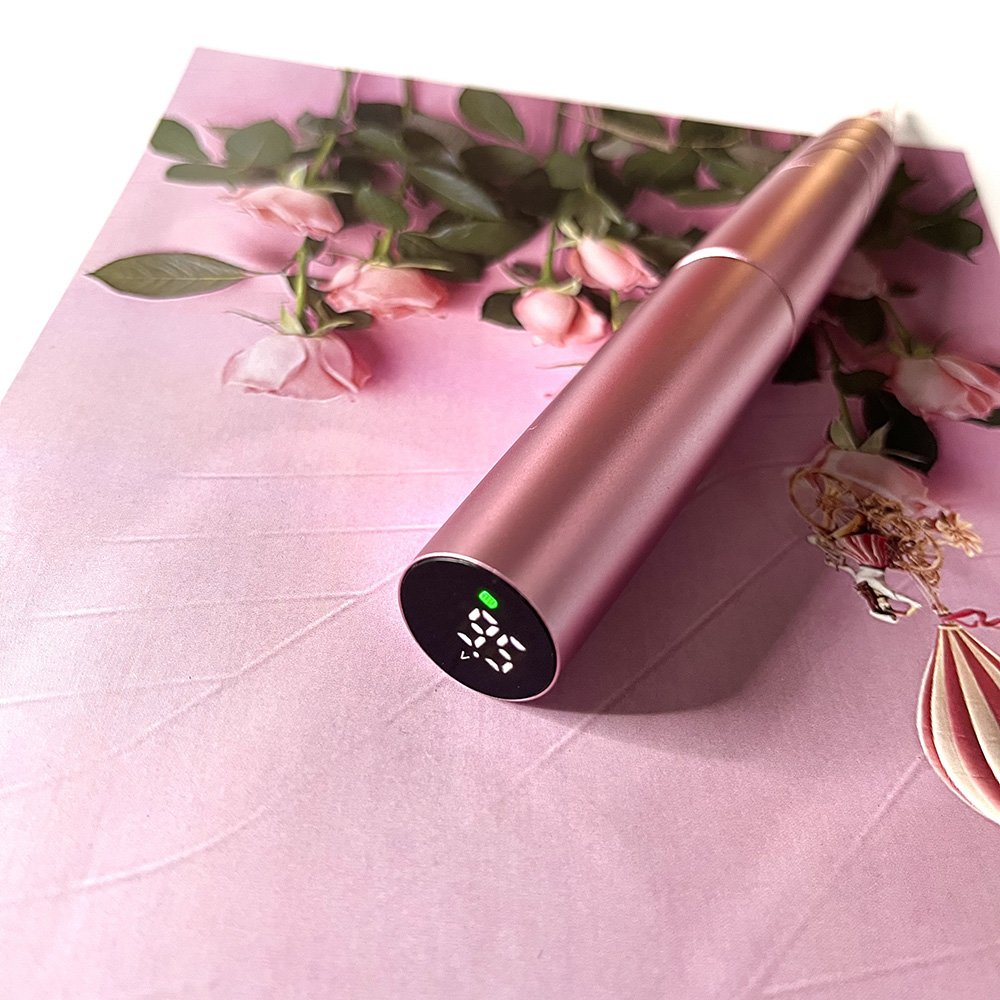 Wireless Permanent Makeup Tattoo Kit PMU Universal Cartridge Needles 2 Battery Microblading Machine for Ombre Powder Brows