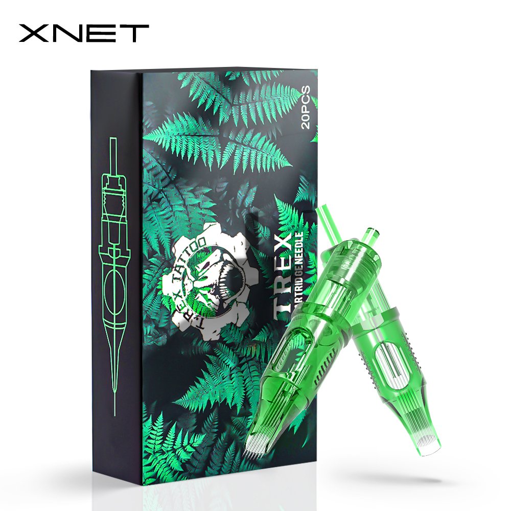XNET Trex 0.30mm /0.35mm RM Curved Magnum Cartridge RL Round Liner Tattoo Needles for Permanent Makeup