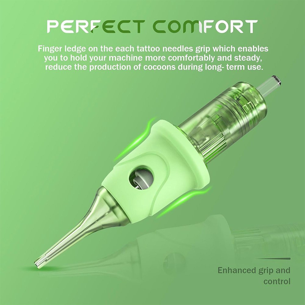 POPU Omni V2 1RL 16Pcs/box Round Liner Long Taper CE Certificate Custom PMU Permanent Makeup Cartridge Needles for Lips tattoo