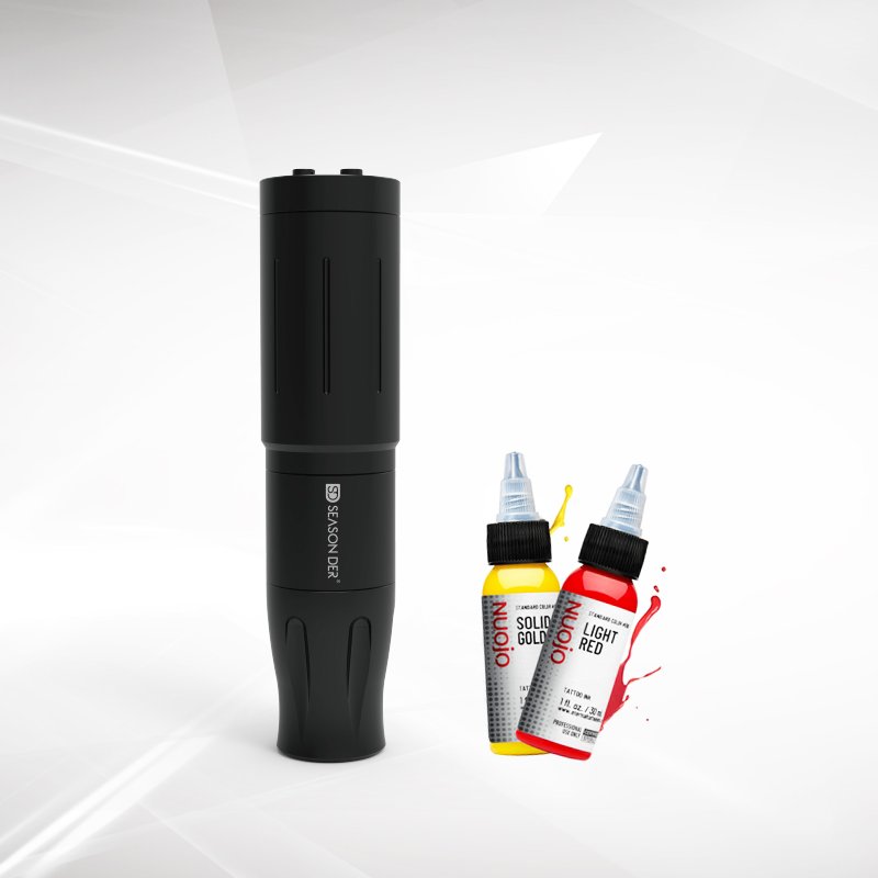 Tattoo pen machine NUOJO OEM high quality wireless semi permanent body art tattooing gun kit Micropigmentacion equipments