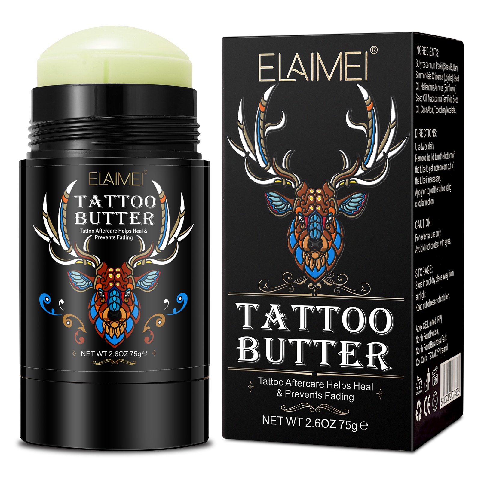 Butter Tattoo Brightening Healing Cream Tattoo Aftercare Balm Butter 75g Professional Butter Care Cream for Tattoo Healing
