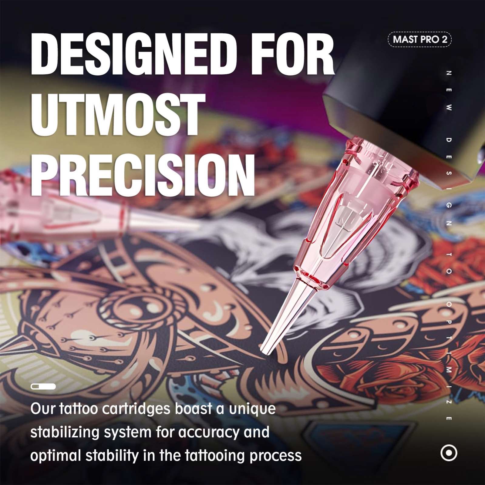 Custom Universal Disposable Tattoo Needle Permanent Makeup Aerodynamics Hopper Cartridges for Lipblush Hairstrokes