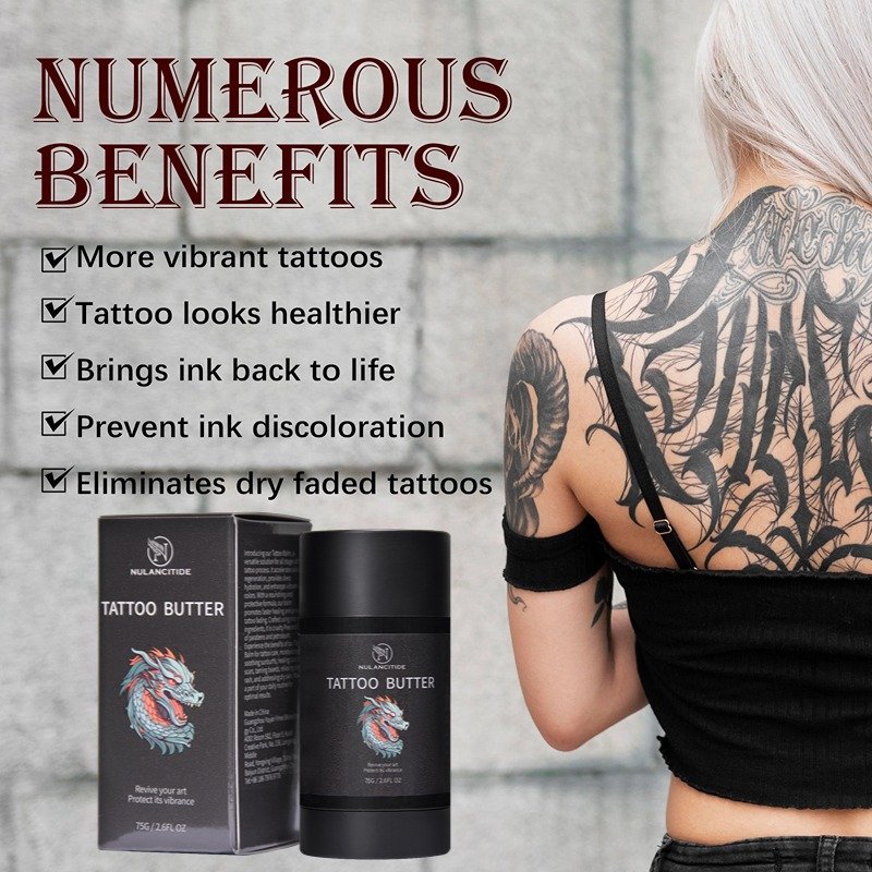 Private Label Aftercare Healing Body Art Hydration Fresh Tattoo Care Salve Butter Balm Polish For Old Tattoo Color Enhancement
