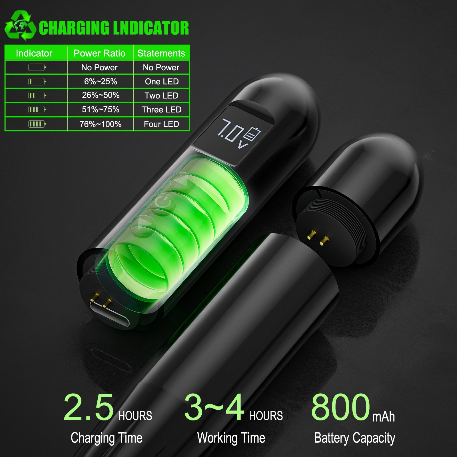New Arrival LED Private Label Cordless Semi Master Tattoo Electric Permanent Makeup Pmu Machine wireless tattoo pen