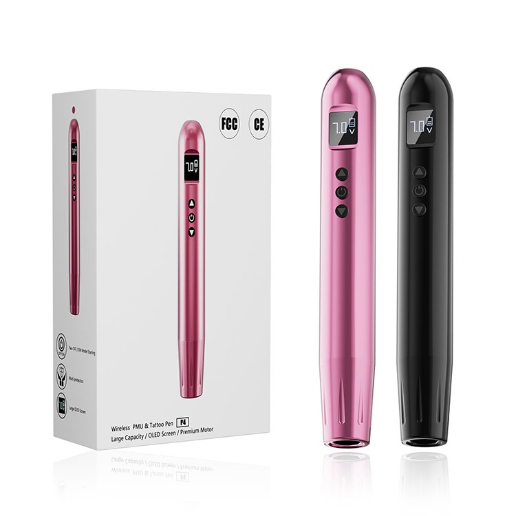New Arrival LED Private Label Cordless Semi Master Tattoo Electric Permanent Makeup Pmu Machine wireless tattoo pen