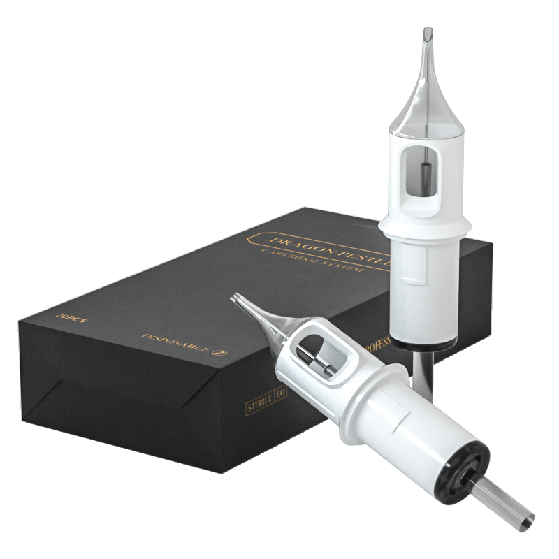 Hold Ink Function Round Liner Shader Tattoo Needle Cartridge White
