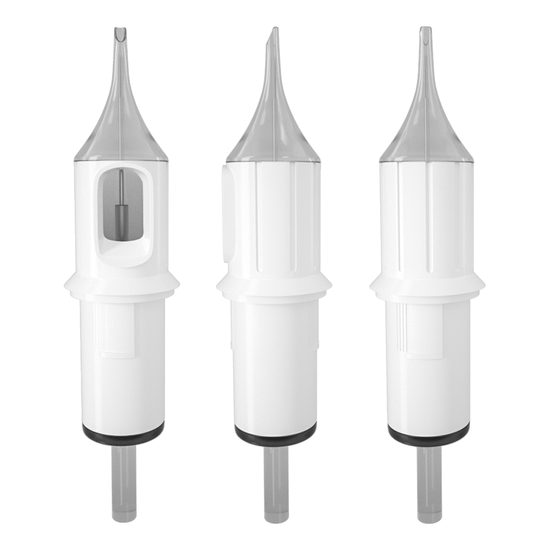 Hold Ink Function Round Liner Shader Tattoo Needle Cartridge White