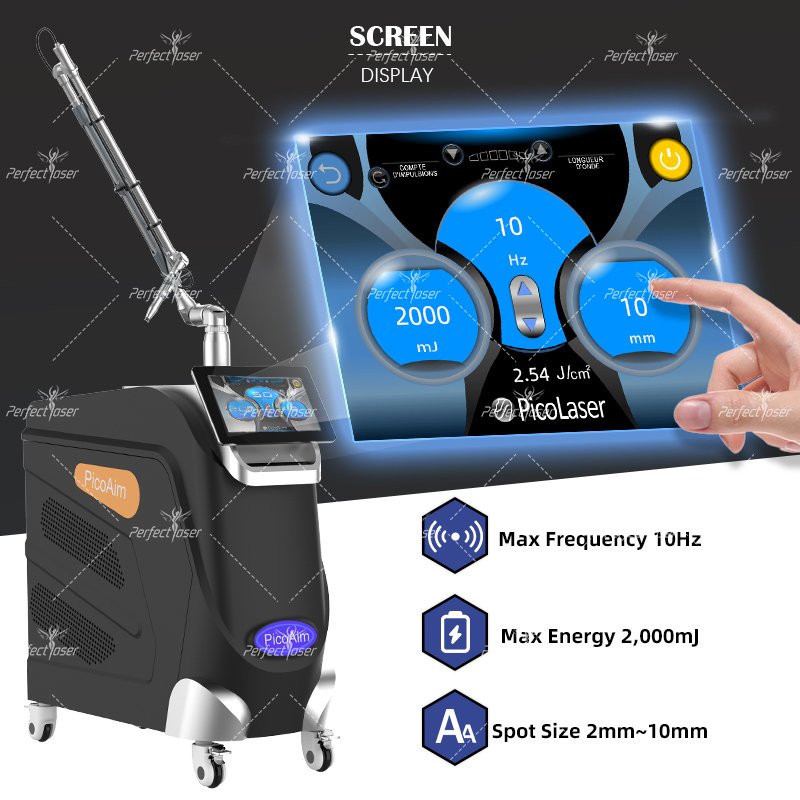 Picosecond 1064 Nm 755nm 532nm Pico Q Switched Nd Yag Laser Pico Laser Tattoo Removal Machine Price Picosecond Laser Machine