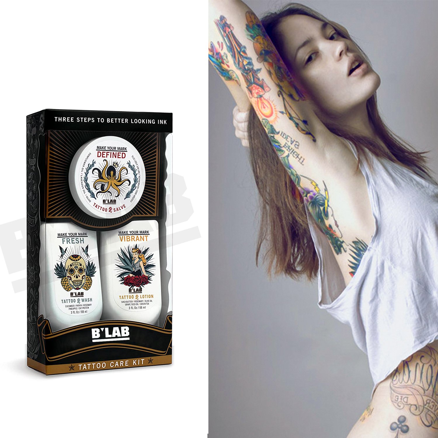 New Arrival from Body Art Skin Vegan Tattoo Aftercare Cream to Moisture Tattoo Aftercare Ointment Tattoos Kit