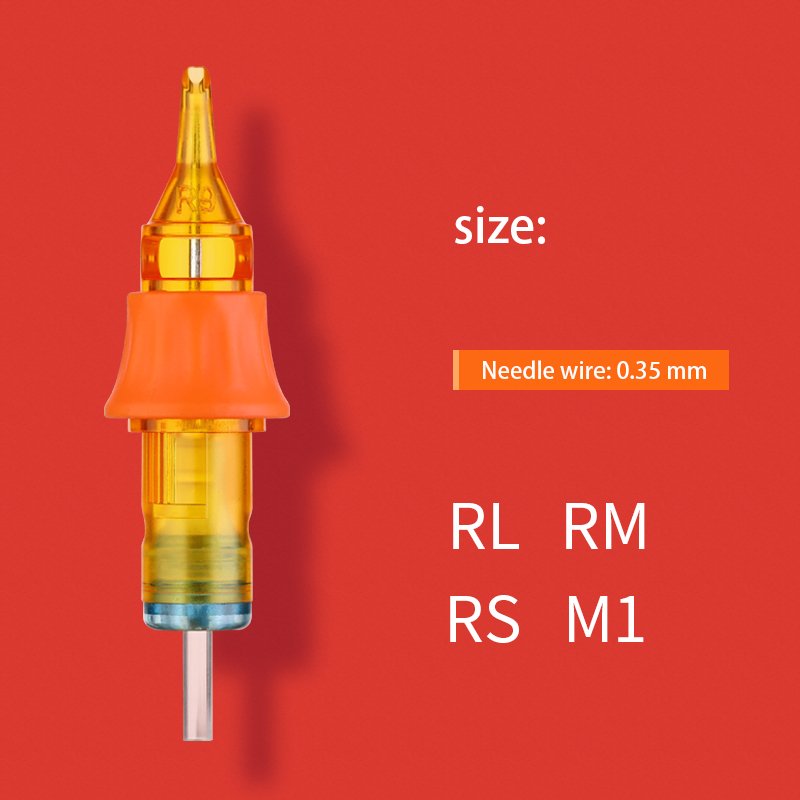 10pcs/box Tattoo Cartridge Needle Yellow Dragon Cartridge III Professional Makeup Cartridge Needles Piercing Tattoo Accessories