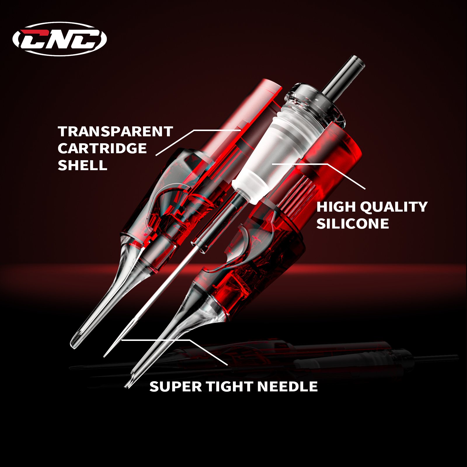 Wholesale CNC Pro Makeup Disposable Tattoo Needle Cartridge 9RM 15RM Round Magnum Tattoo Needles Cardridges