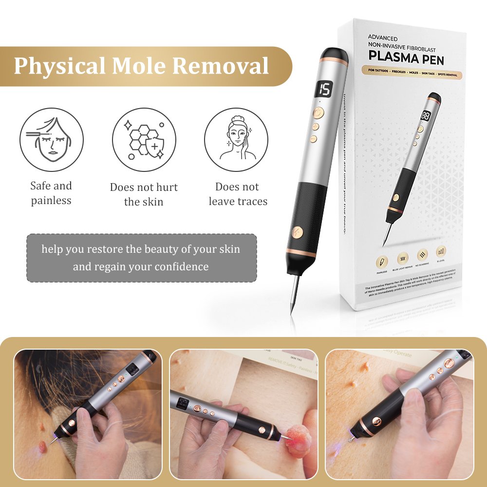 Trends Plasma pen Facial Tag Removal painless Plasma Pen Cauterizer Removing Electrocautery Wart Papilloma Skin Eraser Mole Pen