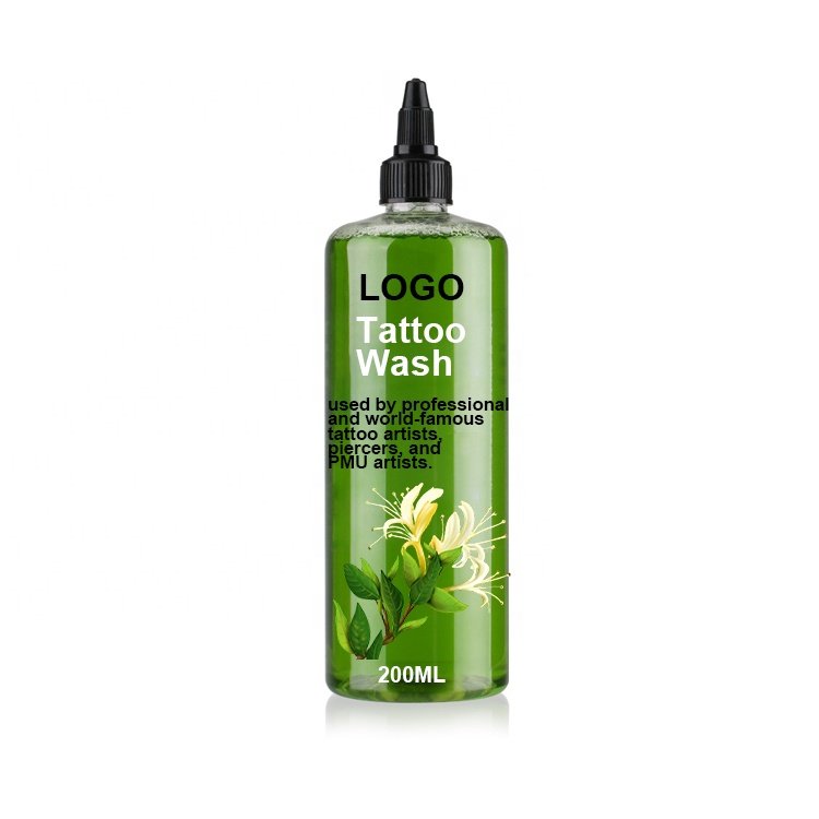 Private Label Natural Prevent Infection Scabs Brighten Lightening Tattoo Cleaning Aftercare Tattoo Foam Cleanser