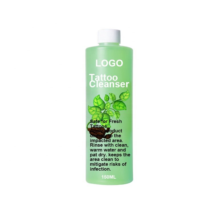 Private Label Natural Prevent Infection Scabs Brighten Lightening Tattoo Cleaning Aftercare Tattoo Foam Cleanser