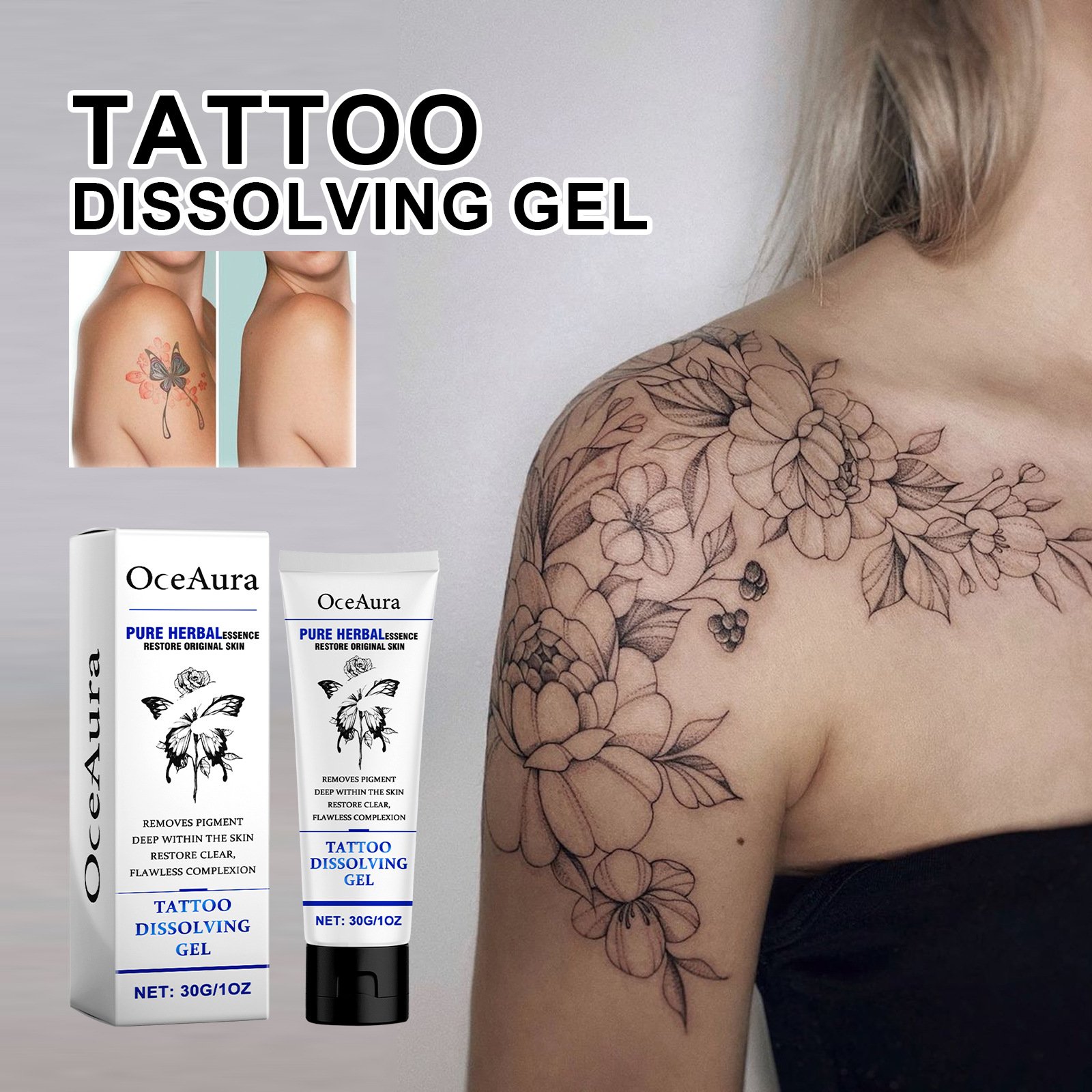 Repair Tattoo Aftercare Soothing healing Gel Irritation Itchiness Relief Moisturizer cream Itchiness Relief Moisturizer cream