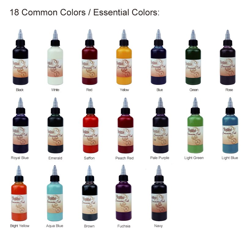 Water Proof Temporary Airbrush Tattoo Body Tattoo Paints With Vivid Colors