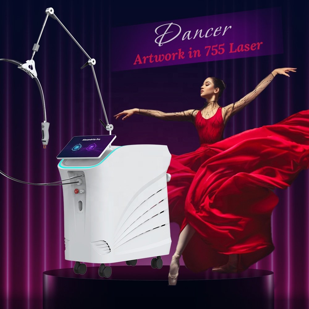 professional alexandrite laser hair removal 1064 nd yag 755 nm alex long pulse machine beauty equipment